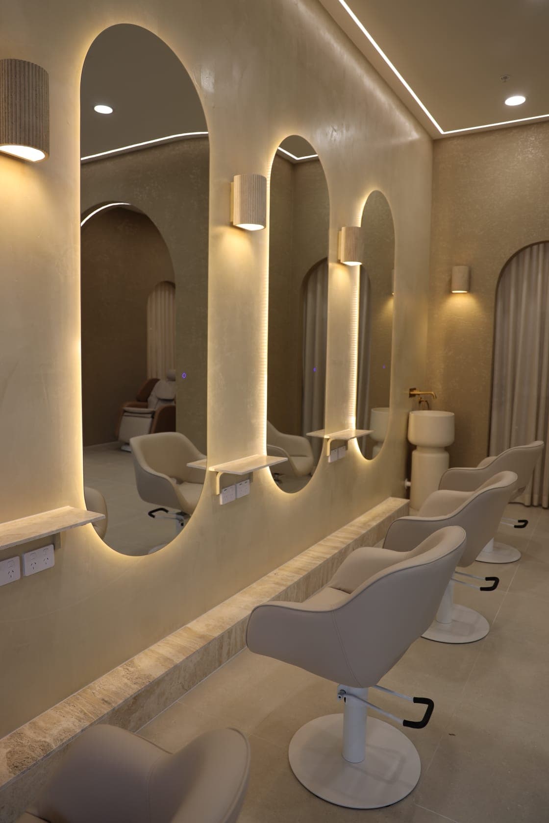 Luxury styling stations